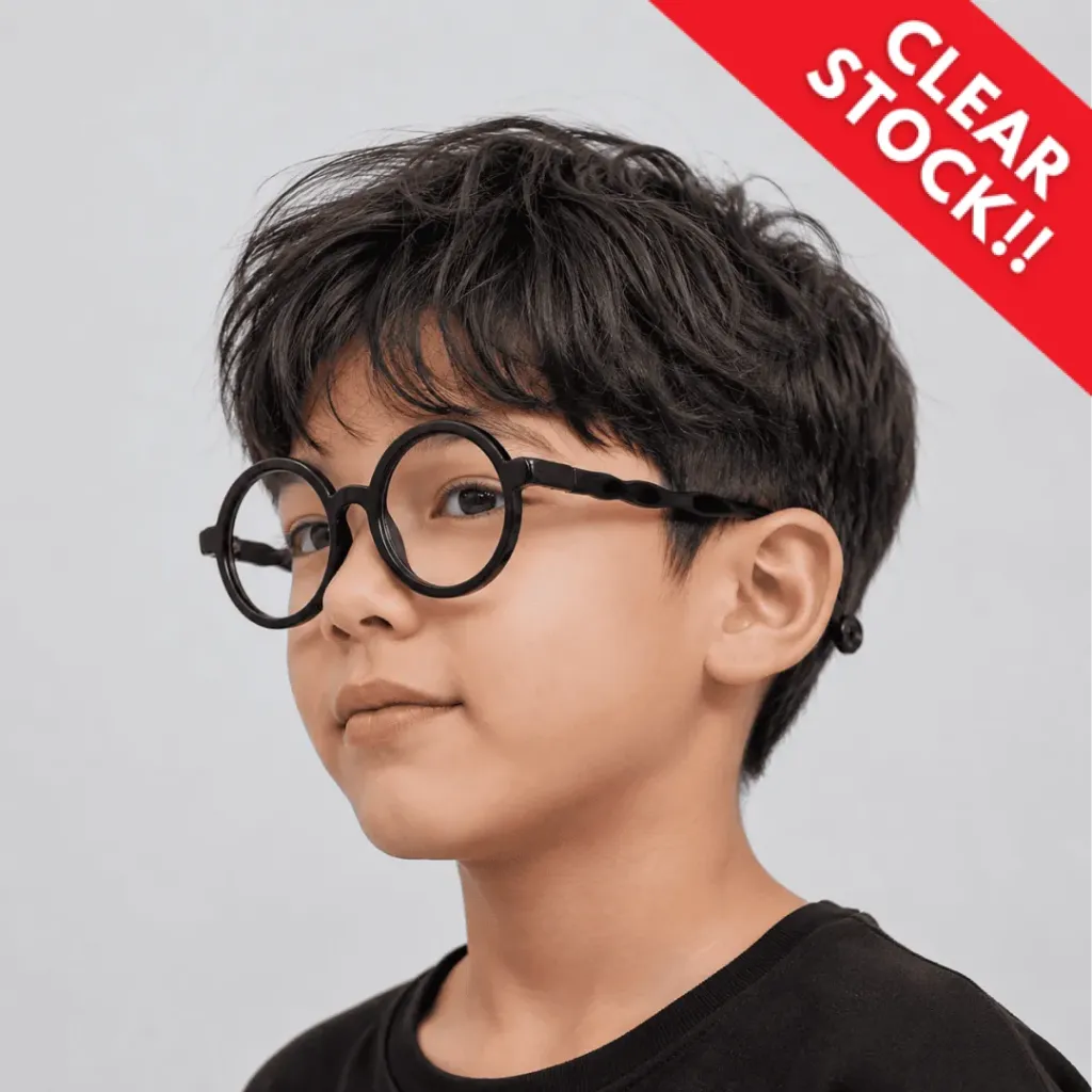PL-AR029A Kacamata Anak Anti Radiasi Glasses Soft Silicone Eye Protection Stylish "Clear Stock"