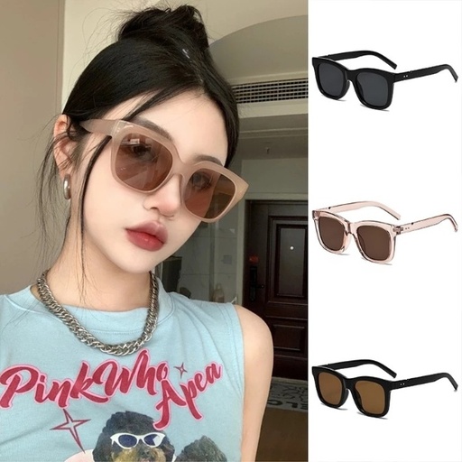 PL-H037 Kacamata Hitam Terbaru Wanita Kotak Kacamata Fashion Murah/Kacamata Sunglasses Import Wanita Kacamata Fashion