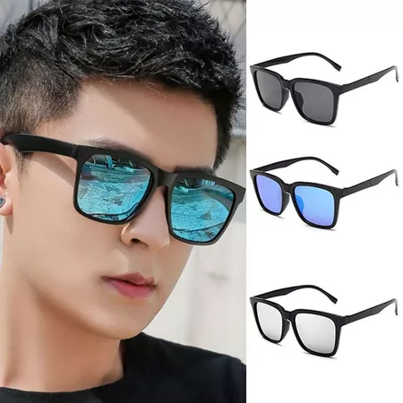 PL-MX015 Kacamata Hitam Pria Kotak Kacamata Pria Fashion Kacamata Sunglasses Anti UV Import