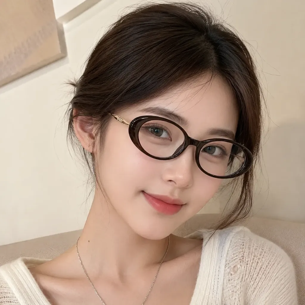 PL-AR032 Kacamata Wanita Anti Radiasi Blueray Bentuk Oval
