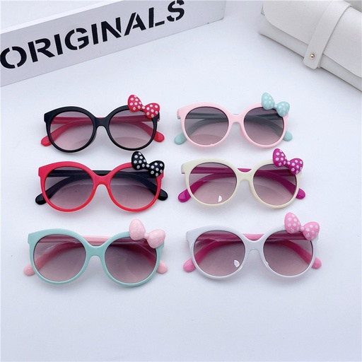 PL-H044A Kacamata Anak Perempuan Model Model Pita Anti Silau Kacamata Fashion Anak Kekinian