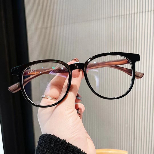 PL-AR022-P2 Kacamata Anti Radiasi Premium Dengan Bingkai Serat Kayu Retro Korea