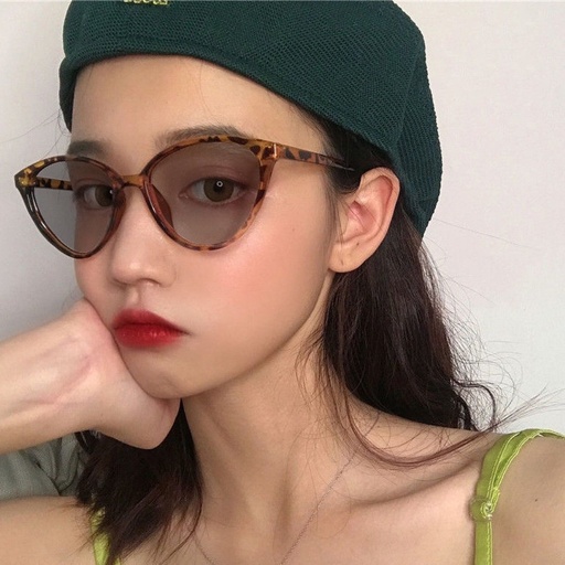 PL-ARPT001 Kacamata Photocromic Korea Wanita Anti Radiasi Wanita Fashion Cat Eye Eyeglasses