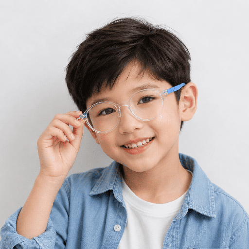 PL-AR027A Kacamata Anak Anti Radiasi Children's Glasses Frame Flat lLens Computer