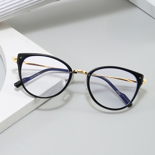 M-AR002-P2 Kacamata Premium Anti Radiasi Frame Cat Eye Gagang Tipis Minimalis
