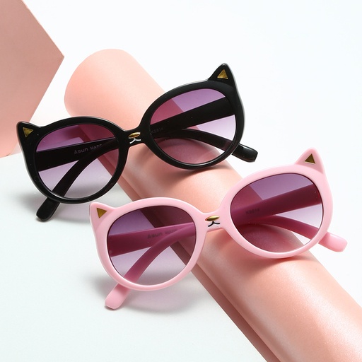 PL-MX021A Kacamata Anak Children's Sunglasses Cartoon Cat Shape Anti-Uv