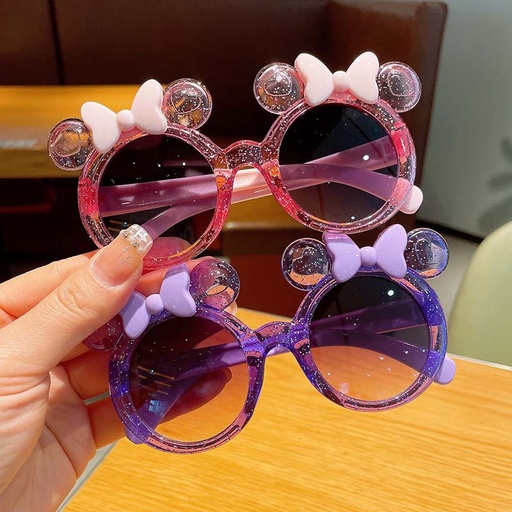 PL-MX022A Kacamata Anak Crystal Bow Children's Sunglasses for Boys and Girls