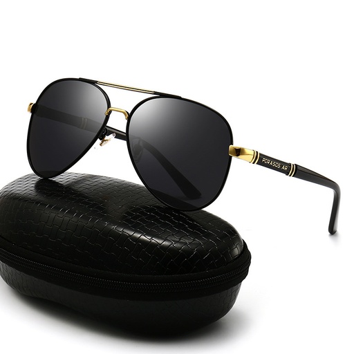 M-H004 Kacamata Hitam Metal Men's Sunglasses