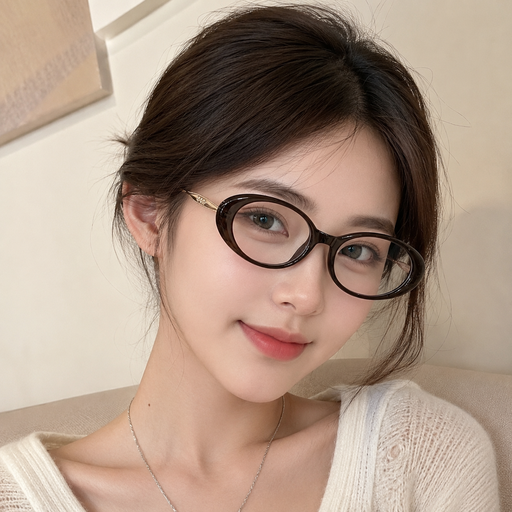 PL-AR032 Kacamata Wanita Anti Radiasi Blueray Bentuk Oval