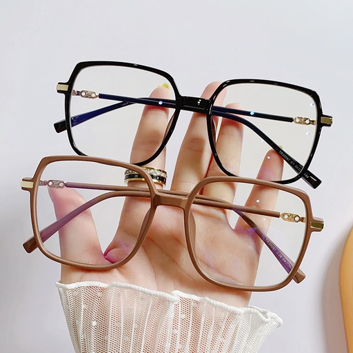 PL-AR011 Kacamata Anti Radiasi Persegi Kacamata Style Korea Bingkai Retro Petak Eyeglasses