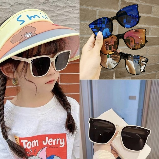 PL-MX014A Kacamata Hitam Sungglasses Anak Terbaru Kekinian Oversized Frame Gaya Trendy Casual Fashion Kids